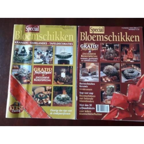 Kerst bloemschikken en kerstspecial, 2 kersttijdschriften
