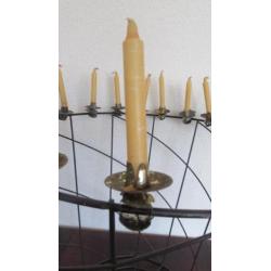 Doosje oude Gouda kaarsjes en 18 antieke kerst Clips