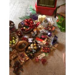Kerst stukjes materiaal oaseblokken kerstballen van alles