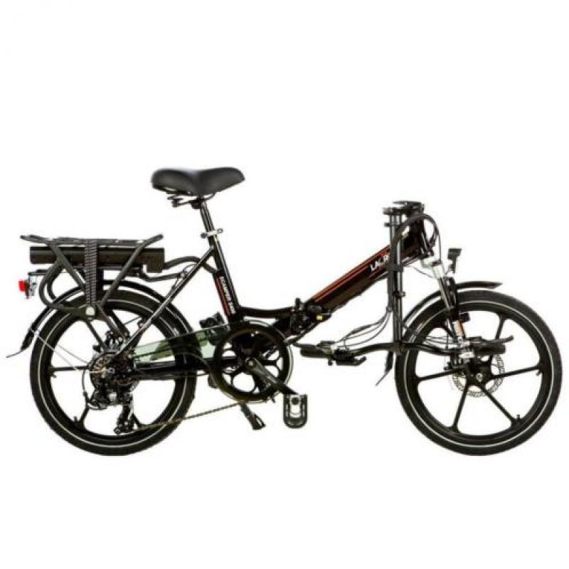 Shinga lacros Scamper S400 elektrische vouwfiets zwart