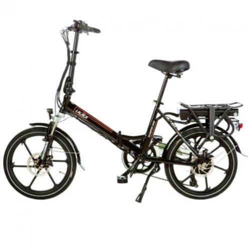 Shinga lacros Scamper S400 elektrische vouwfiets zwart