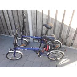 2 vouwfietsen vouw fietsen