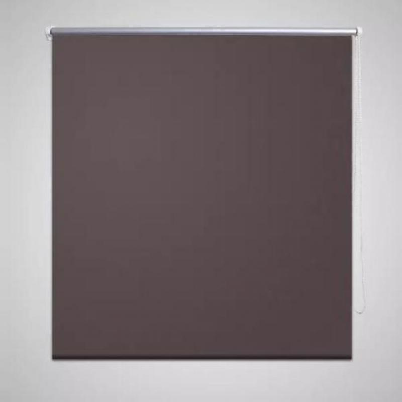 vidaXL Rolgordijn verduisterend 140 x 175 cm koffiebruin