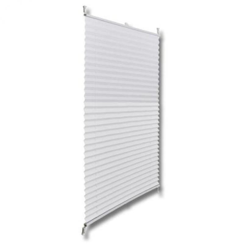 vidaXL Plisséjaloezie 80x125 cm wit