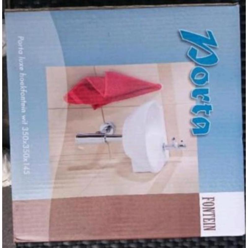 Wasbak toilet hoekmodel nieuw