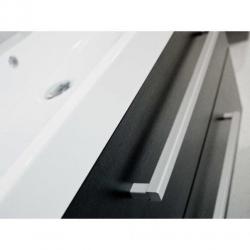 Saniclass Rome badmeubel 100cm black wood zonder kraangat