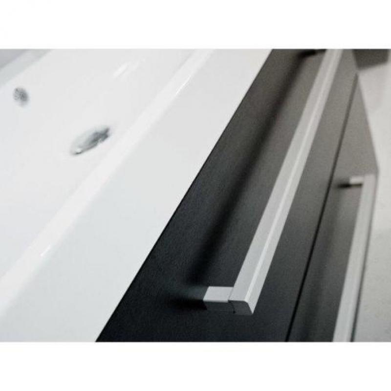 Saniclass Rome badmeubel 100cm black wood zonder kraangat