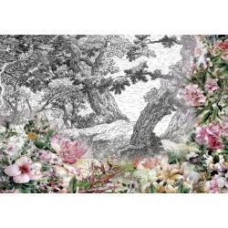 Bloemen fotobehang tuinbloemen, Diverse afm. *Fotobehang4you