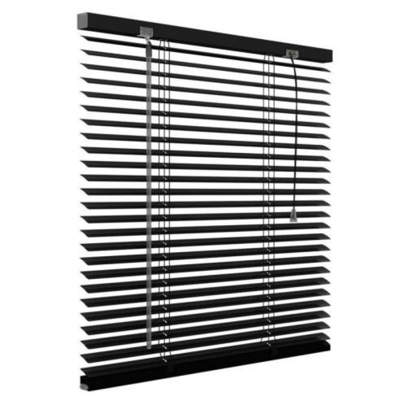 Decosol Horizontale jaloezie aluminium 25mm mat zwart