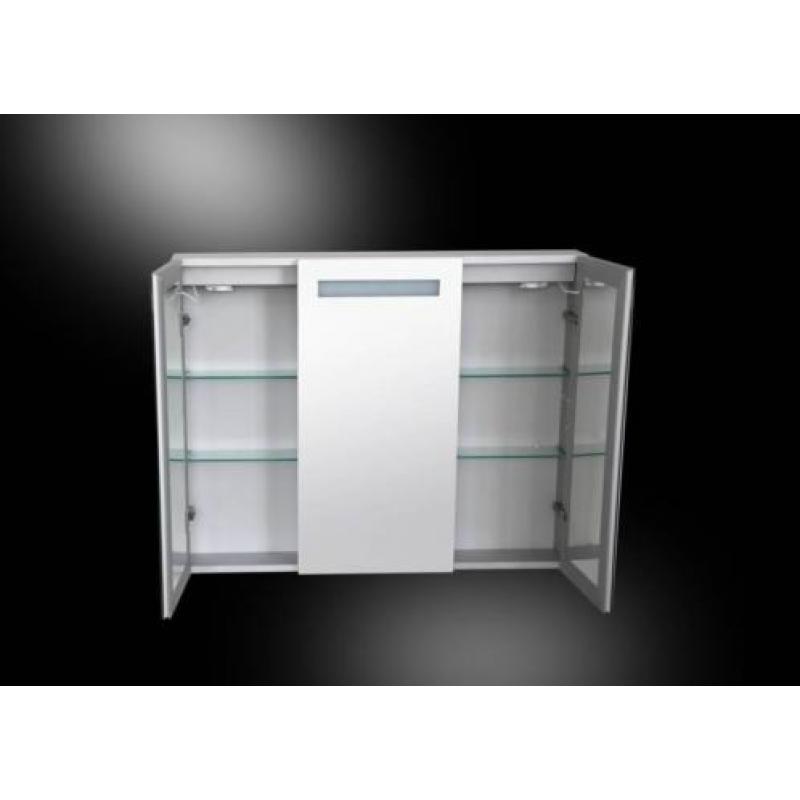 Aluma Spiegelkast 100X80Cm Led Verlichting