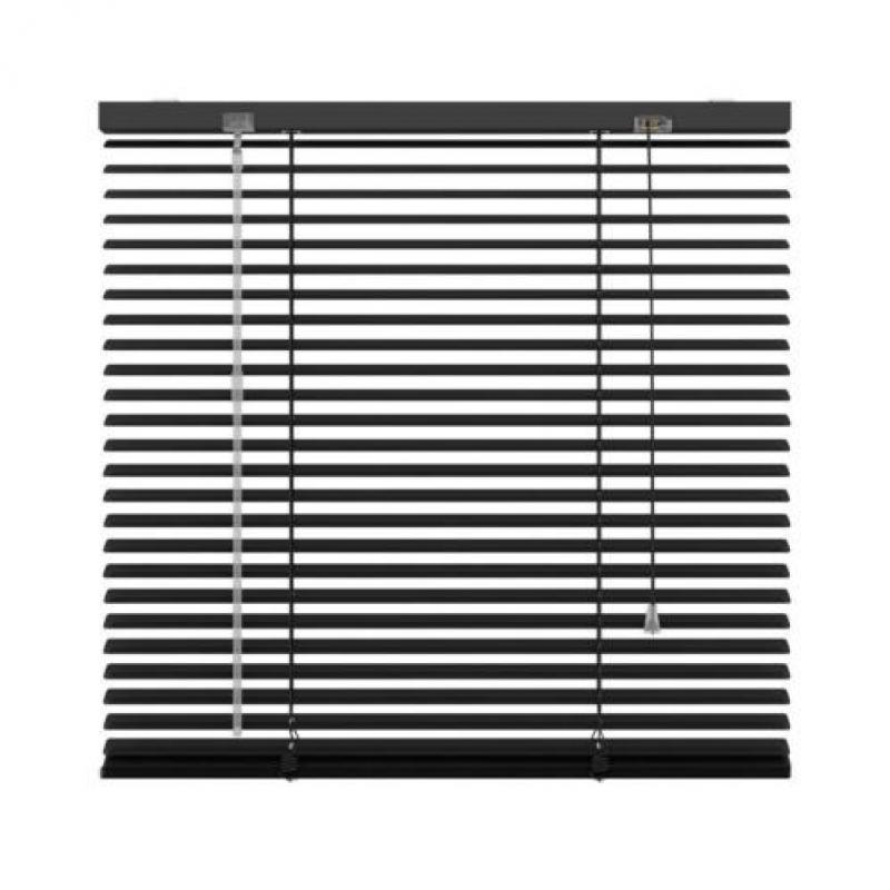 Decosol Horizontale jaloezie aluminium 25mm mat zwart