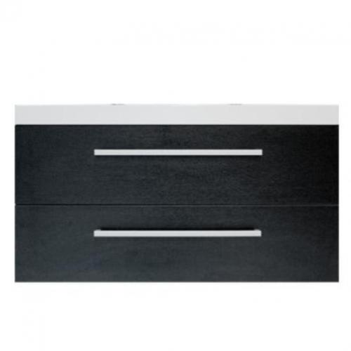 Saniclass Rome badmeubel 100cm black wood zonder kraangat