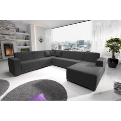 Grote hoekbank Genius - Stoffen bank - Grijs of Zwart Lounge
