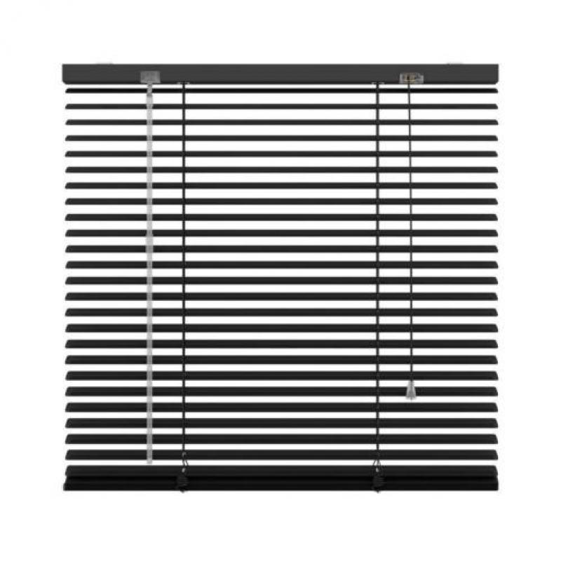 Decosol Horizontale jaloezie aluminium 25mm zwart