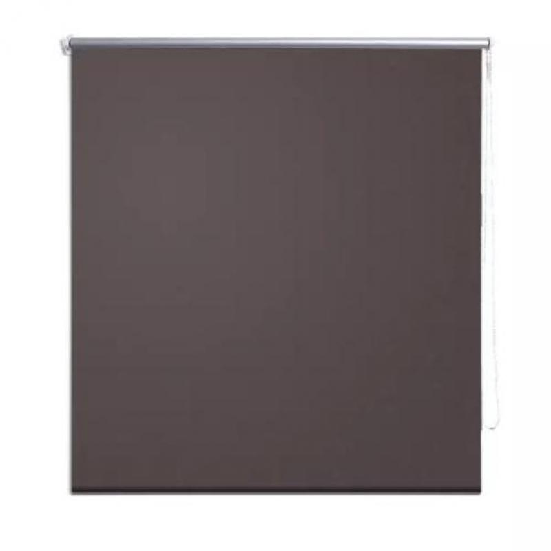 vidaXL Rolgordijn verduisterend 140 x 175 cm koffiebruin