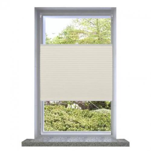 vidaXL Plissé rolgordijn 60x200cm creme