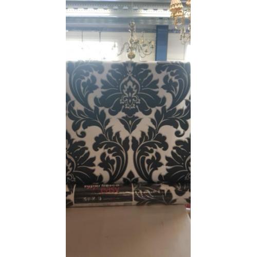Behang barok style zwart wit grijs nieuw