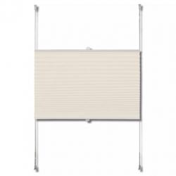 vidaXL Plissé rolgordijn 60x200cm creme