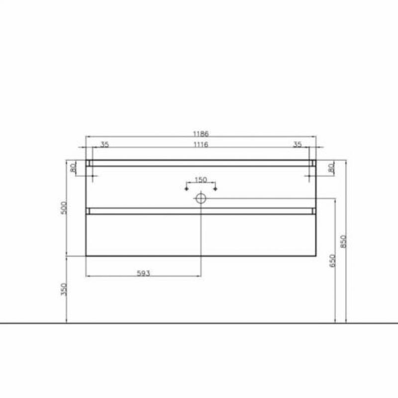 AKTIE! Badmeubel Boss & Wessing Paris 120 cm Compleet Gel...
