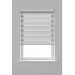 Decosol Duo rolgordijn lichtdoorlatend structuur wit/grijs