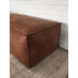 SHOWMODEL BePure poef COGNAC/ Be Pure hocker Rodeo