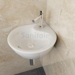 Wasbak toilet hoekmodel nieuw