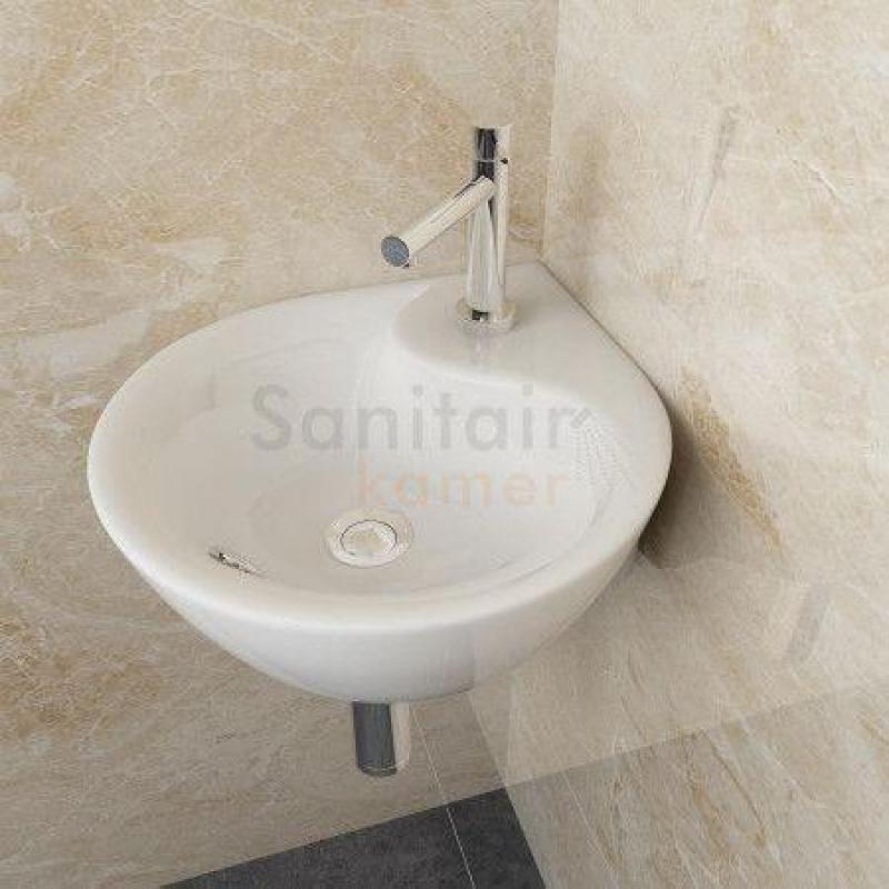 Wasbak toilet hoekmodel nieuw