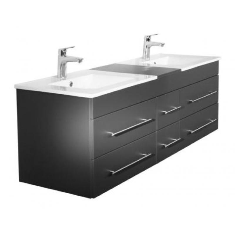 Royaal badmeubel badkamermeubel Phoenix 150 cm grijs