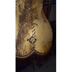 4 hang lampen en houten gordijn ringen