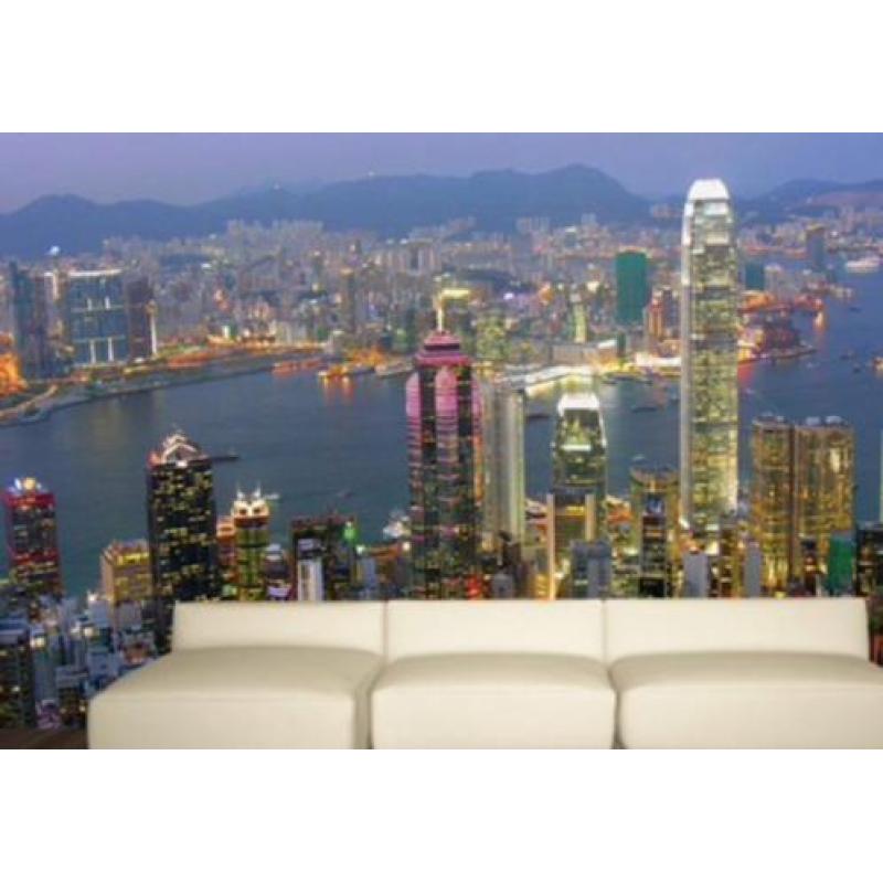 Fotobehang 104 Hongkong lighfts NU: €25