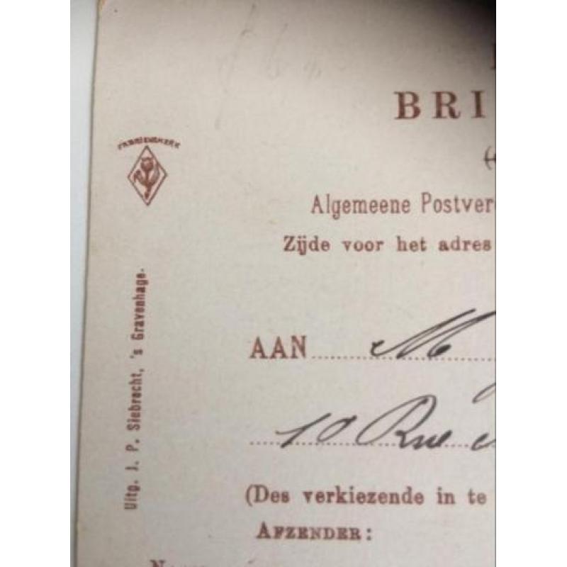 s Gravenhage. Prinsestraat. Oude Kaart Tulpkaart
