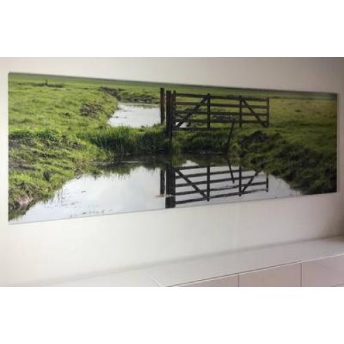 Foto verlijmd achter acrylaat 30x30 cm