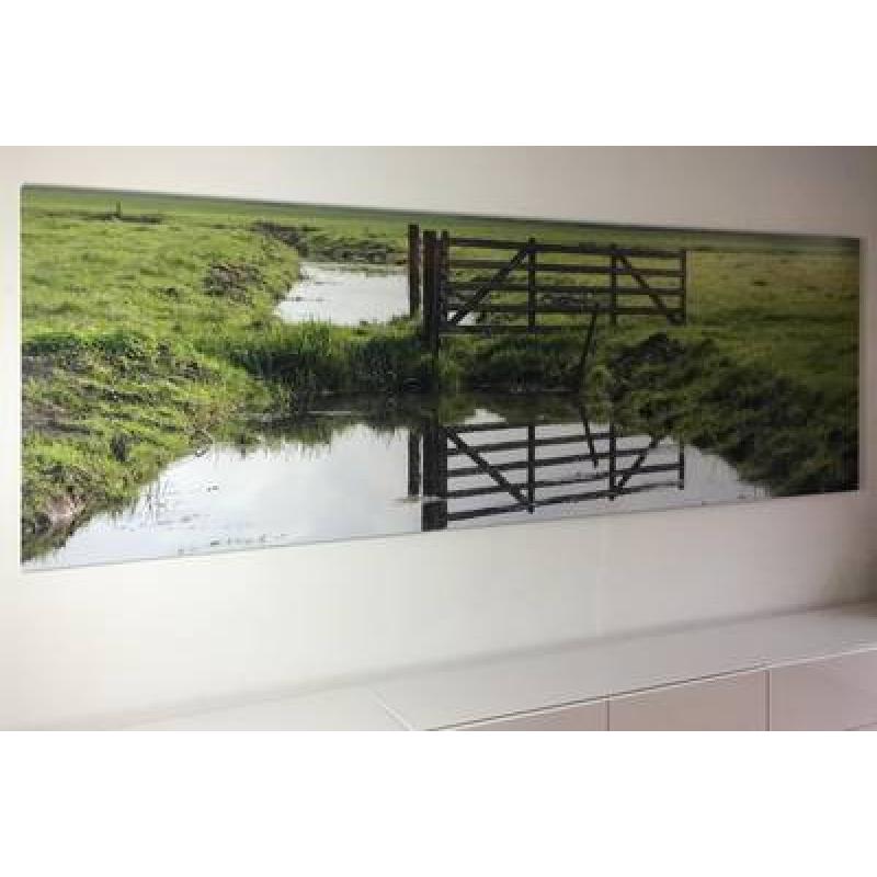 Foto verlijmd achter acrylaat 30x30 cm